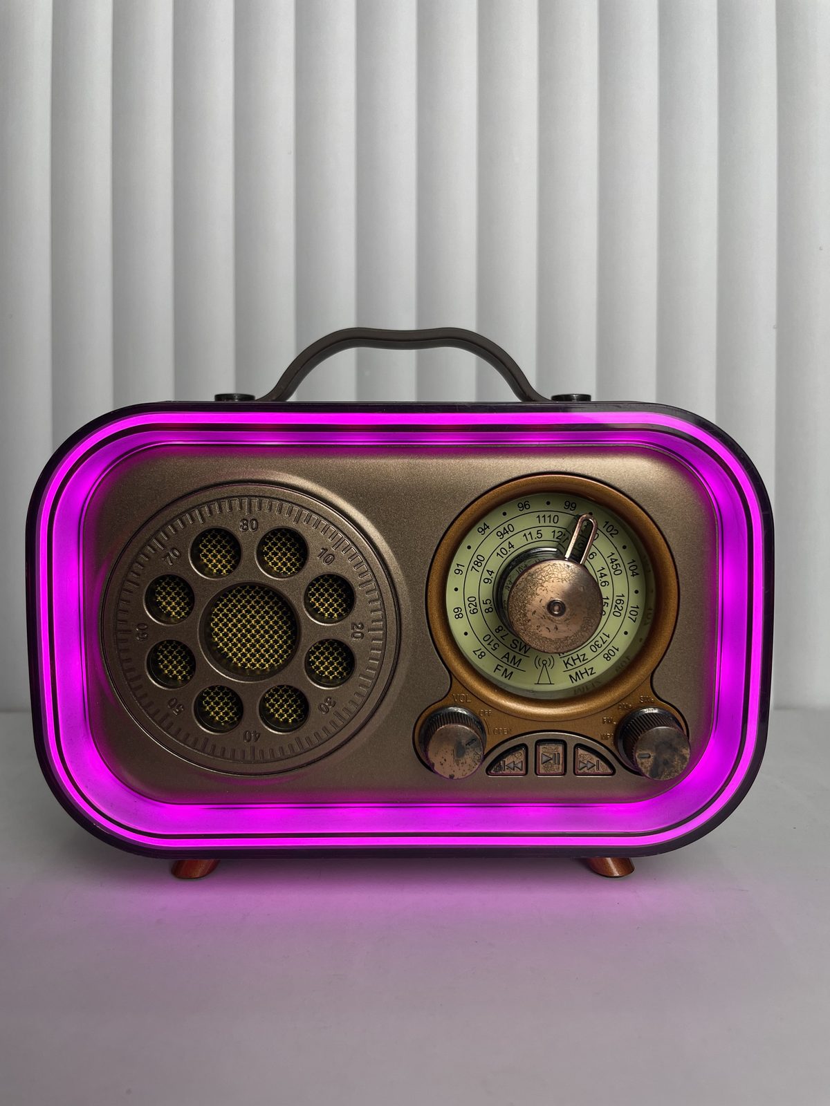 MERODITH portable neon radio